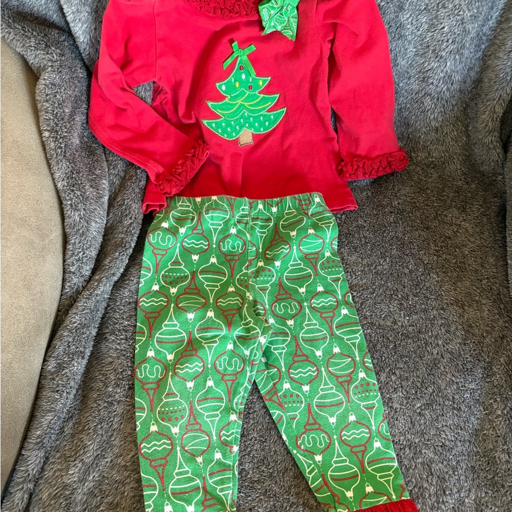Festive Red and Green Kids Pajamas